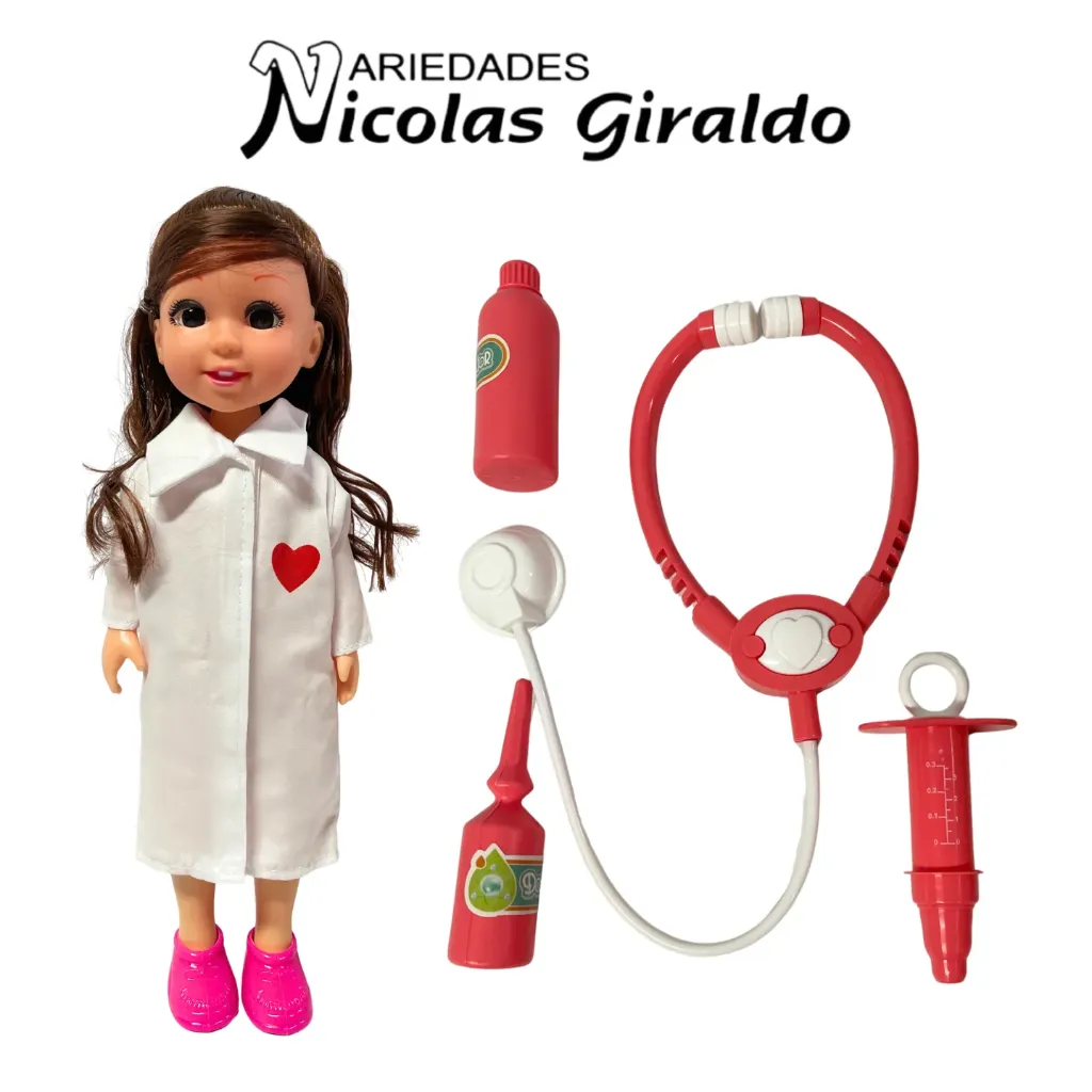 [CA4719] Muñeca fina pequeña de doctora