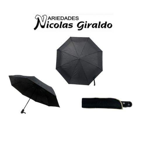 Sombrilla dama automatica Negra