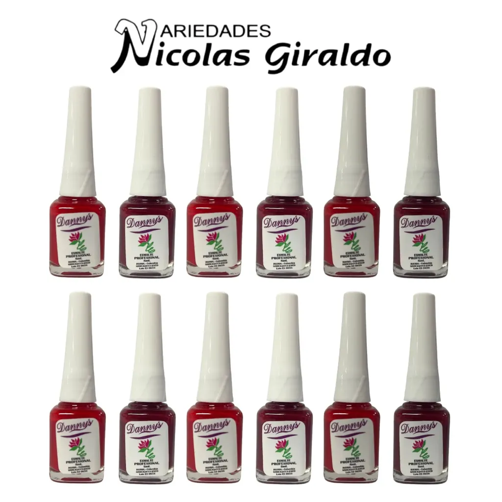 [20001] Esmalte pequeño Dannys rojo PQT X12