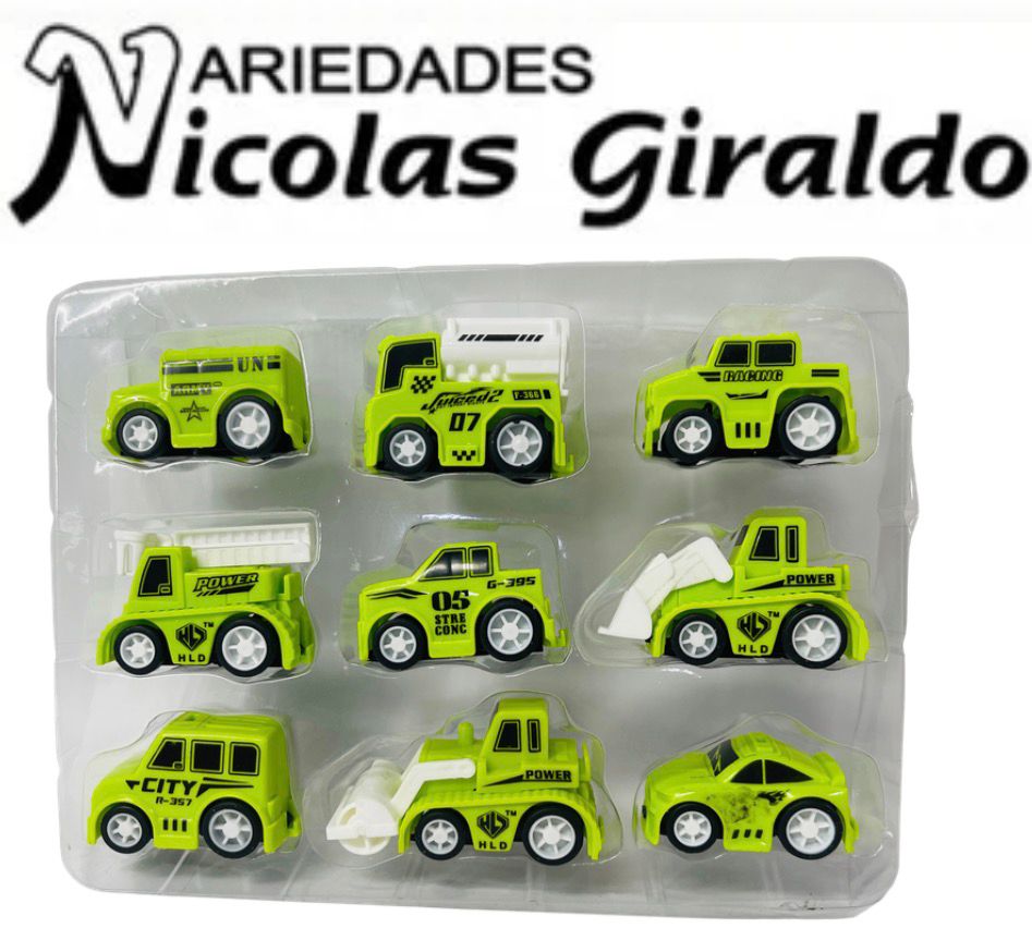 Carro impulso surtido mini x9 fino  