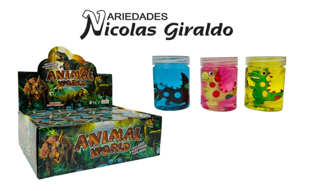 Slime mediano redondo con muñeco CJA X12