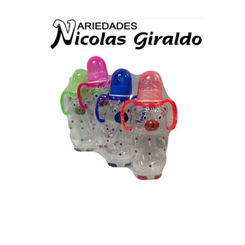 Tetero figuras oso paquete x4 