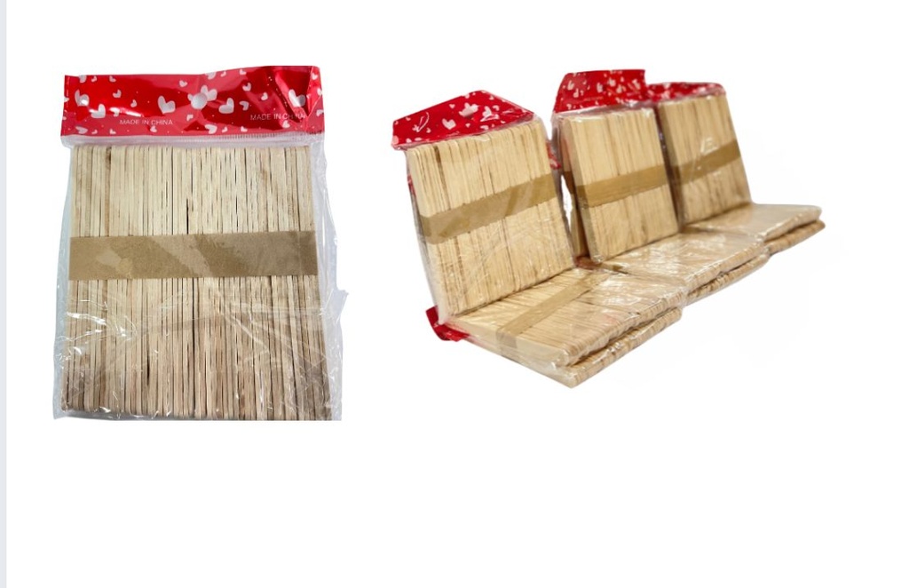 Palos paleta delgado natural x50 pcs PQT X12