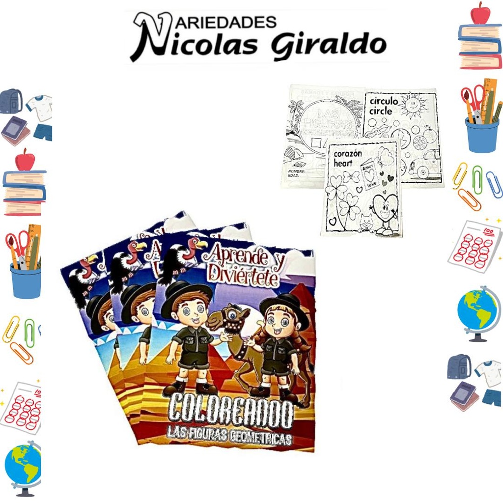 Libro colorear economico PQT X12