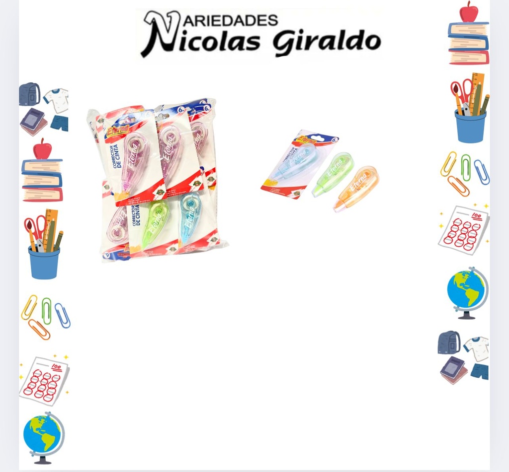 Corrector eterna en Cinta CAJA X24