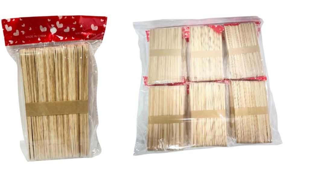 Palos paleta grueso x50 natural PQT X12
