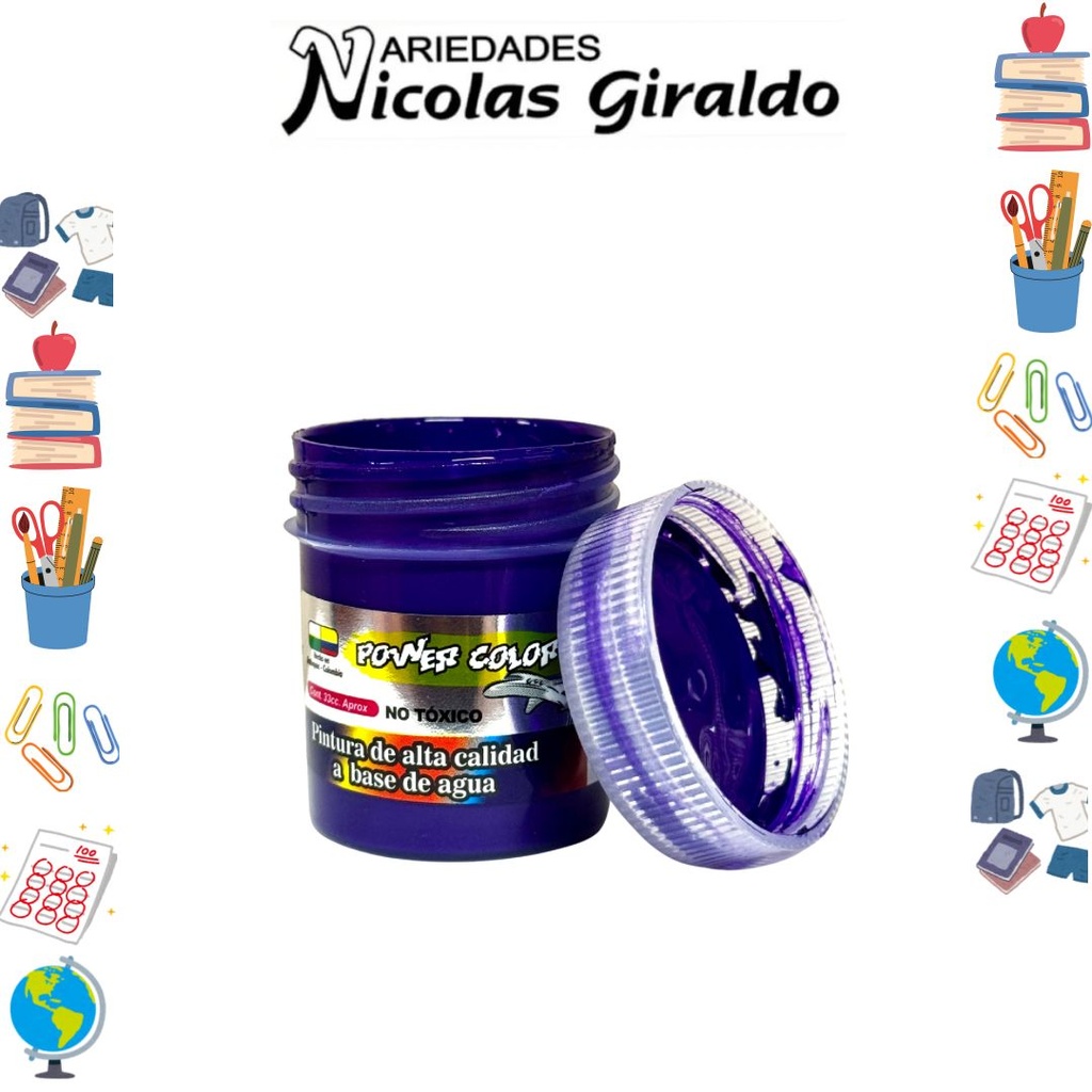[1000335] Vinilo power color x33 cc morado CJX12