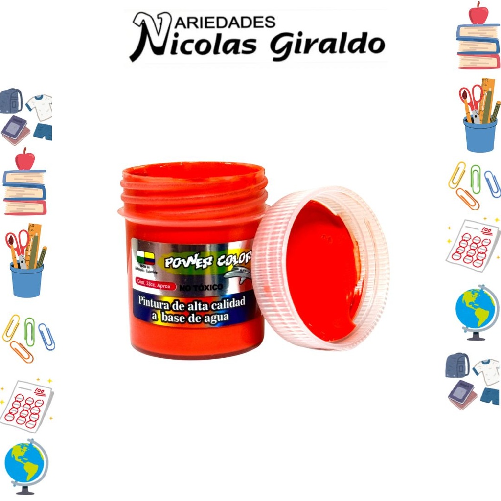 Vinilo power color x33 cc naranja CJX12