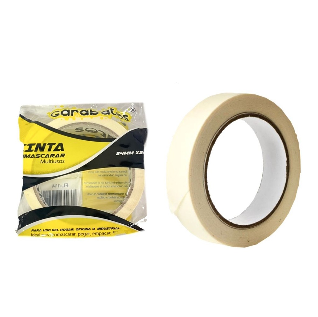 Cinta enmascarar 1" grande garabato PQT X12