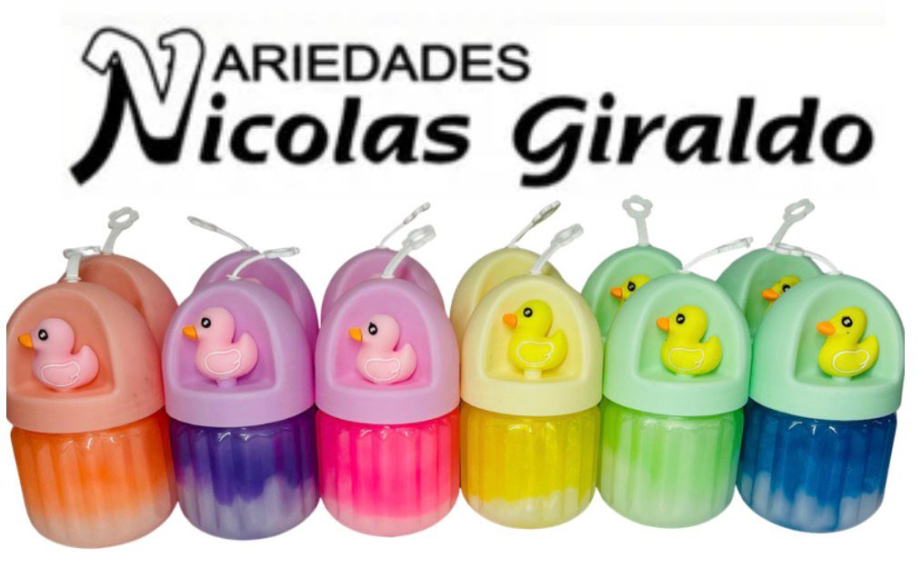 Slime grande redondo con muñeco CJA X12 