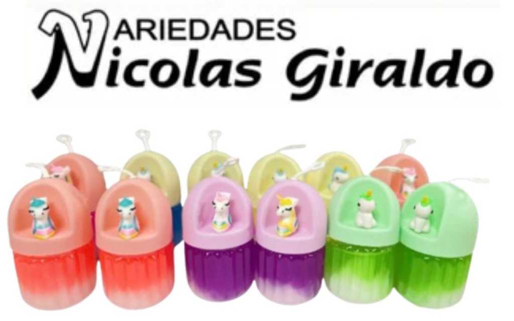 Slime grande redondo con muñeco CJA X12  