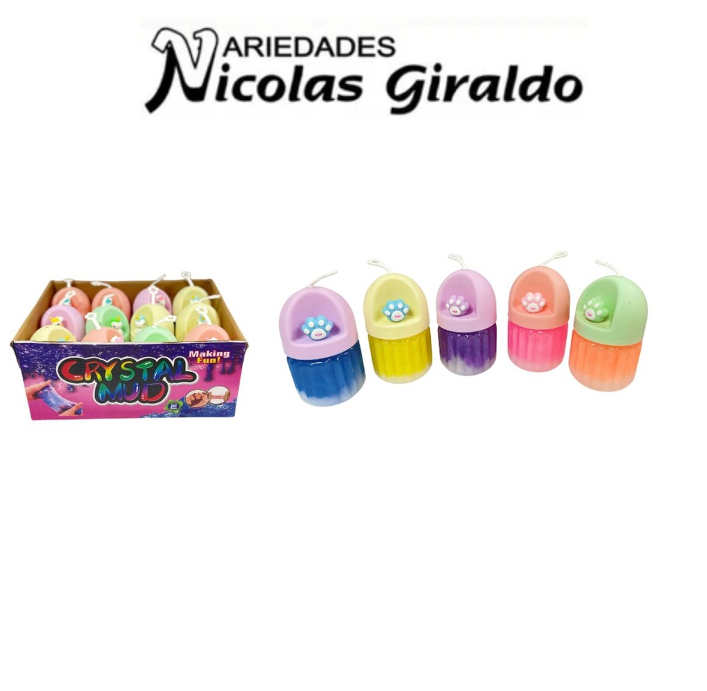 Slime grande redondo con muñeco CJA X12  