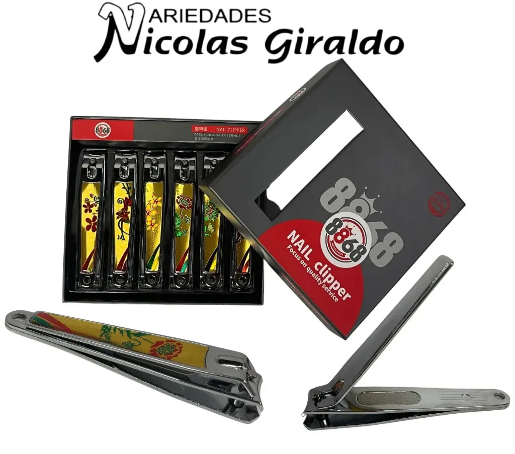 [ZM25-1038] Corta uñas jumbo estampado caja x12 