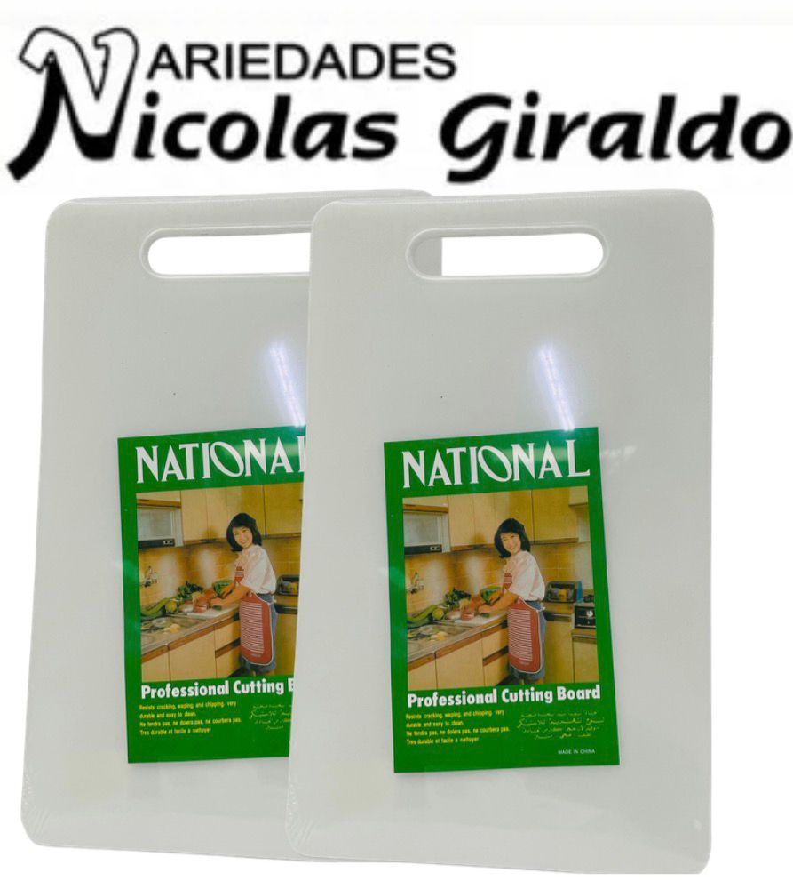 Tabla picar national blanca pequeña 37x23 