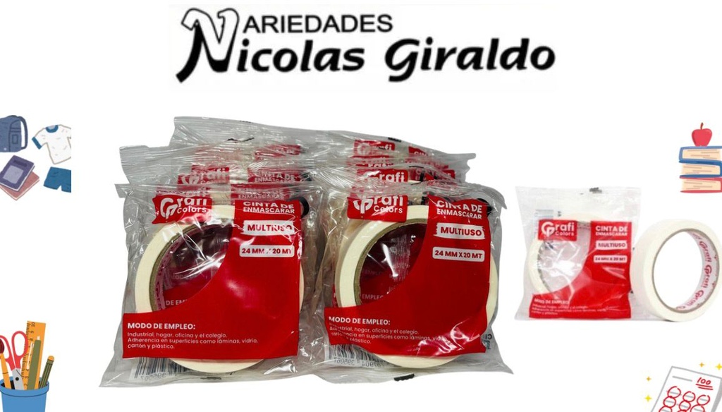 Cinta enmascarar 1 " grande graficolors PQT X12