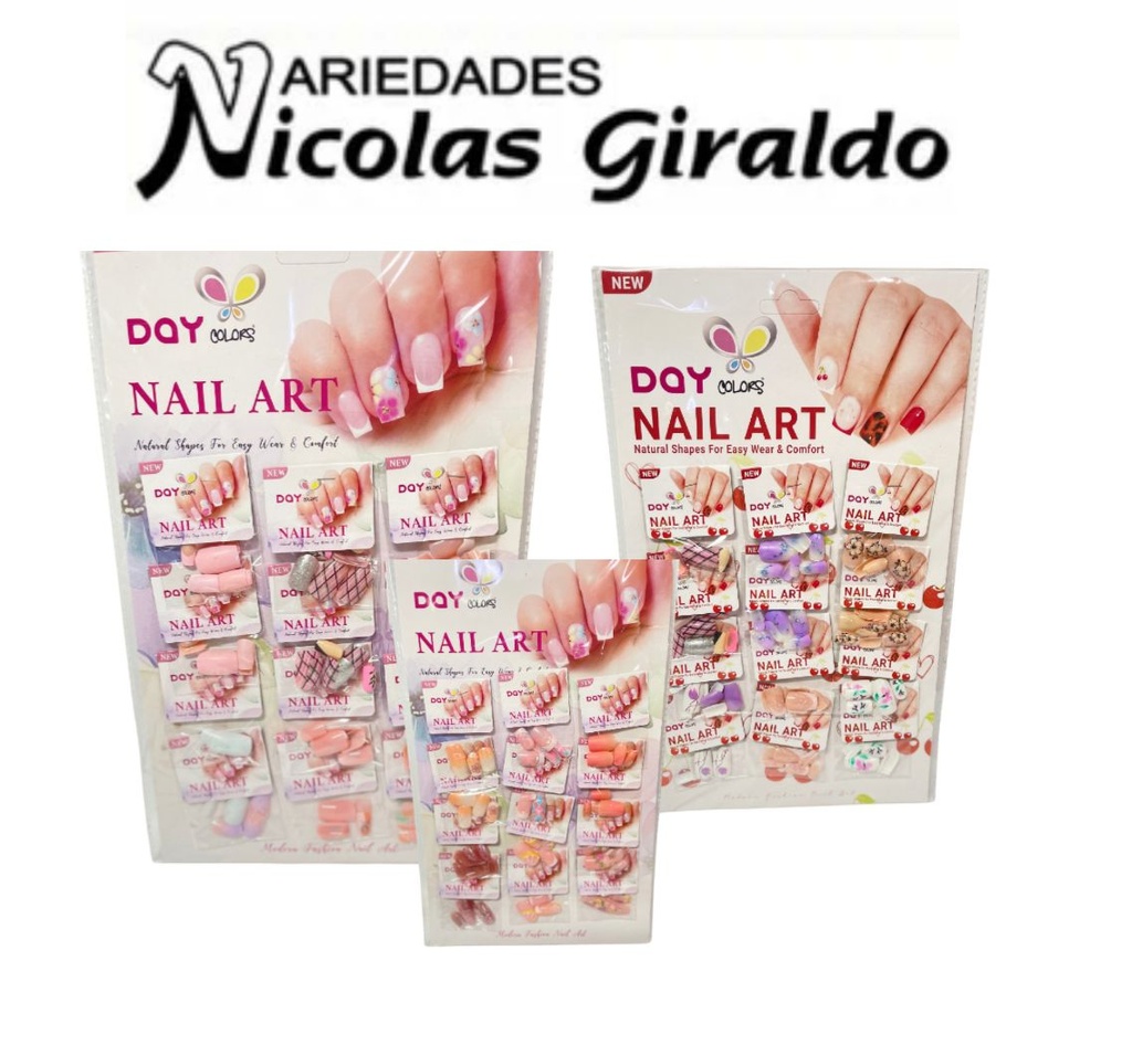 [DC-0238] Carton uñas decorada x12  