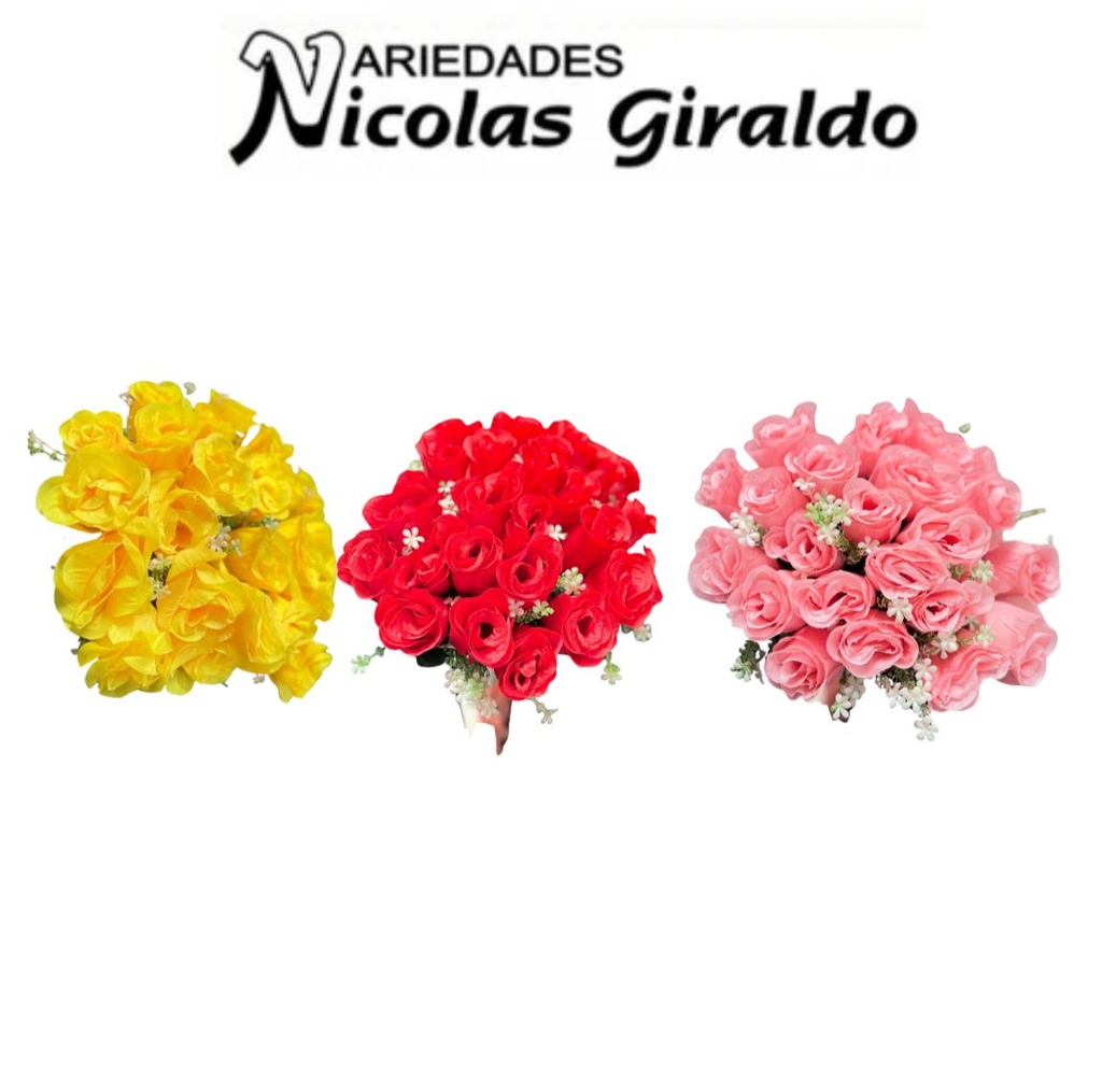 Flor ramo x24 rosas surtida 
