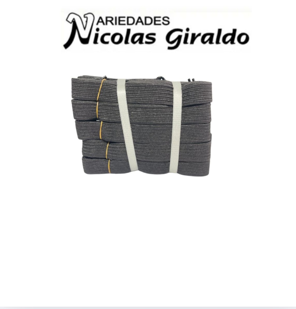 Pulpo moto negro plano 2.5cm 1.5 metros  pqt x10