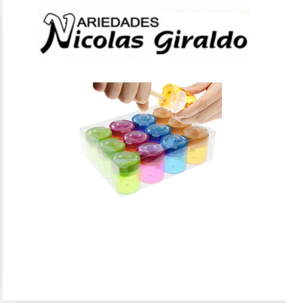 [FL-289] Sacapuntas deposito redondo caja x12 