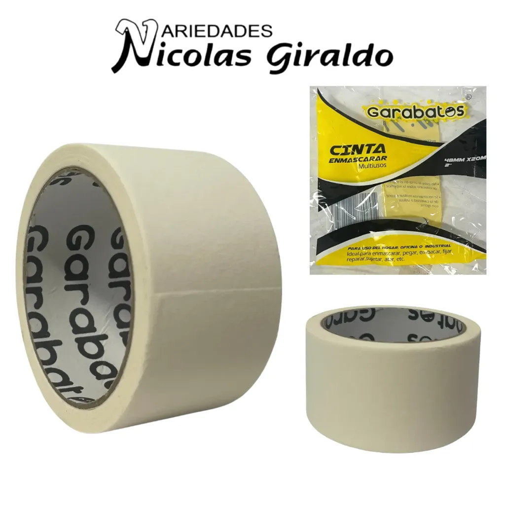 [FL-165] Cinta enmascarar 2" jumbo garabato 