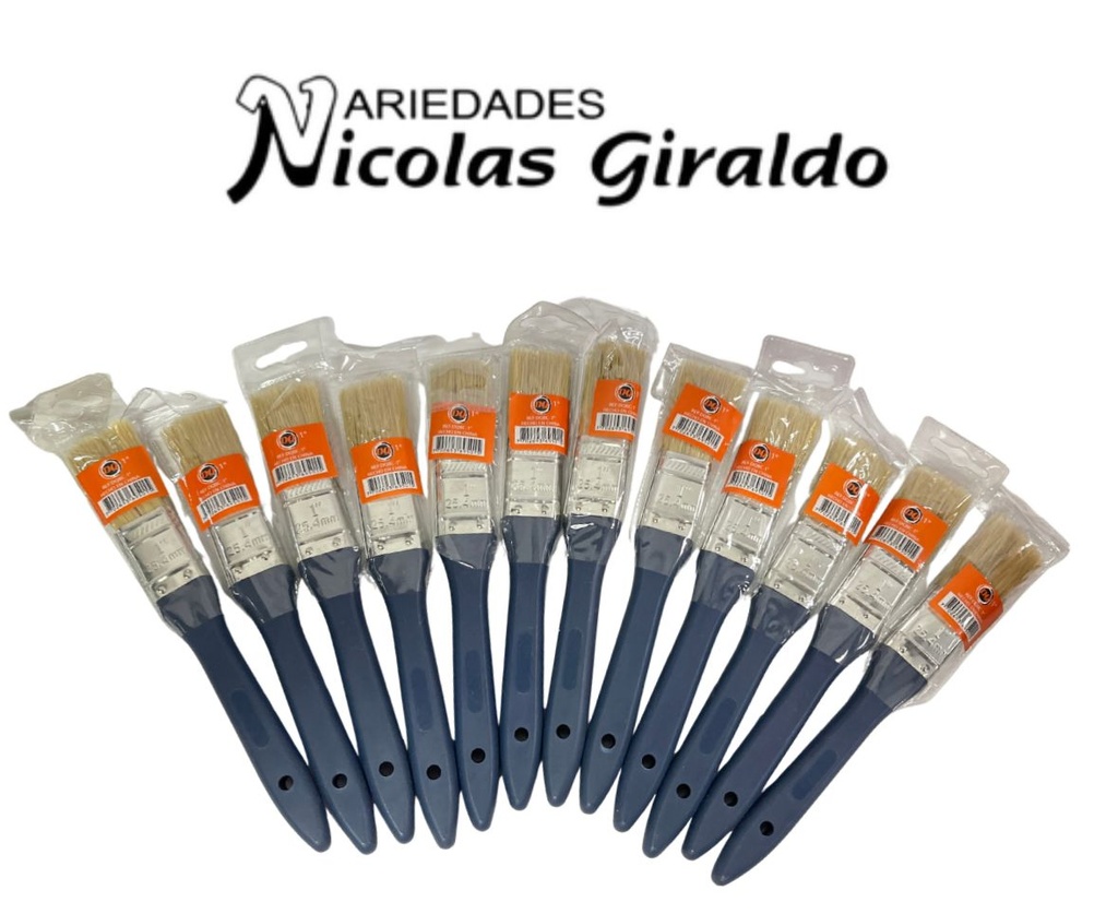 Brocha pintura #1  caja x12