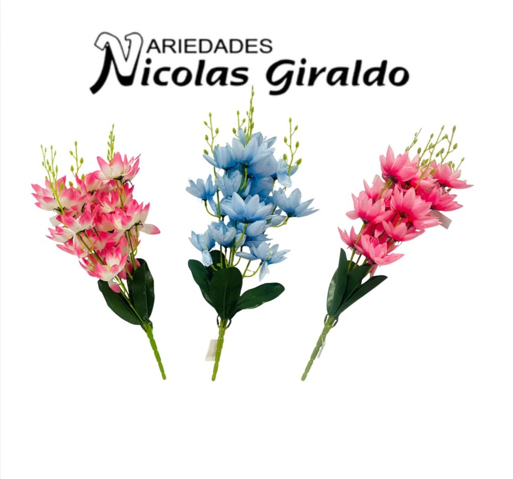 Flor ramo grande 5 tallos 20 flores surtida 