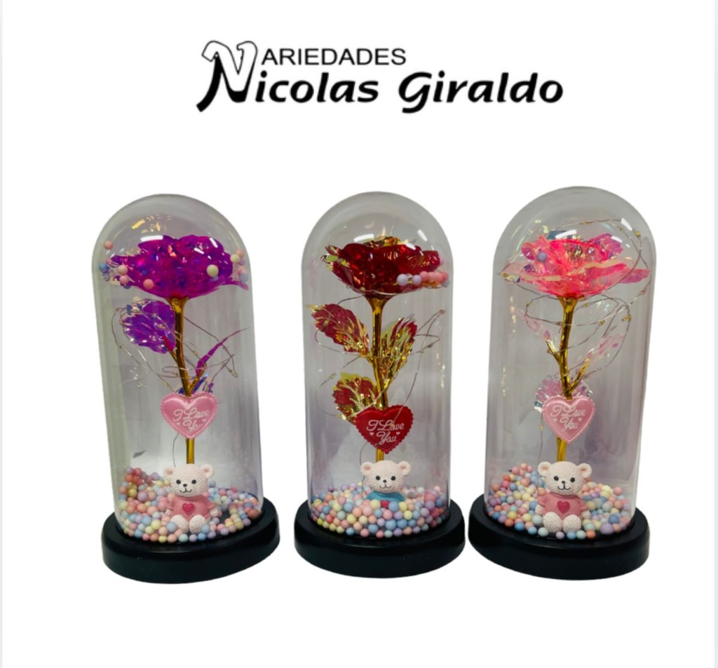 Urna decorativa oso luz grande  