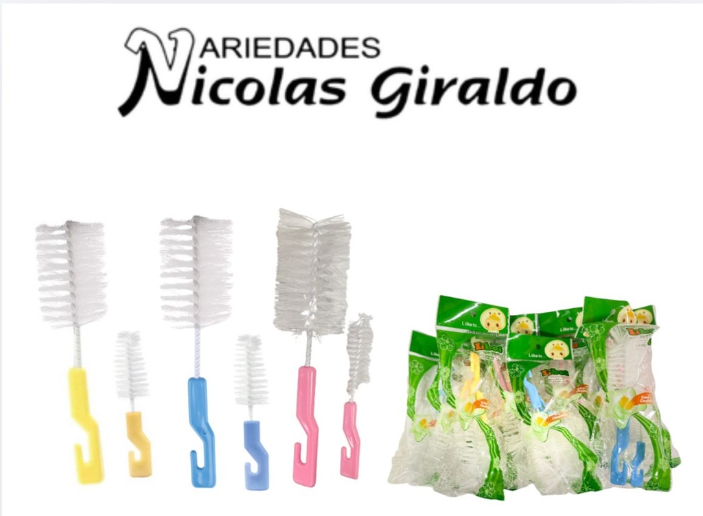 Escobillon tetero x2 pequeño PQT X12