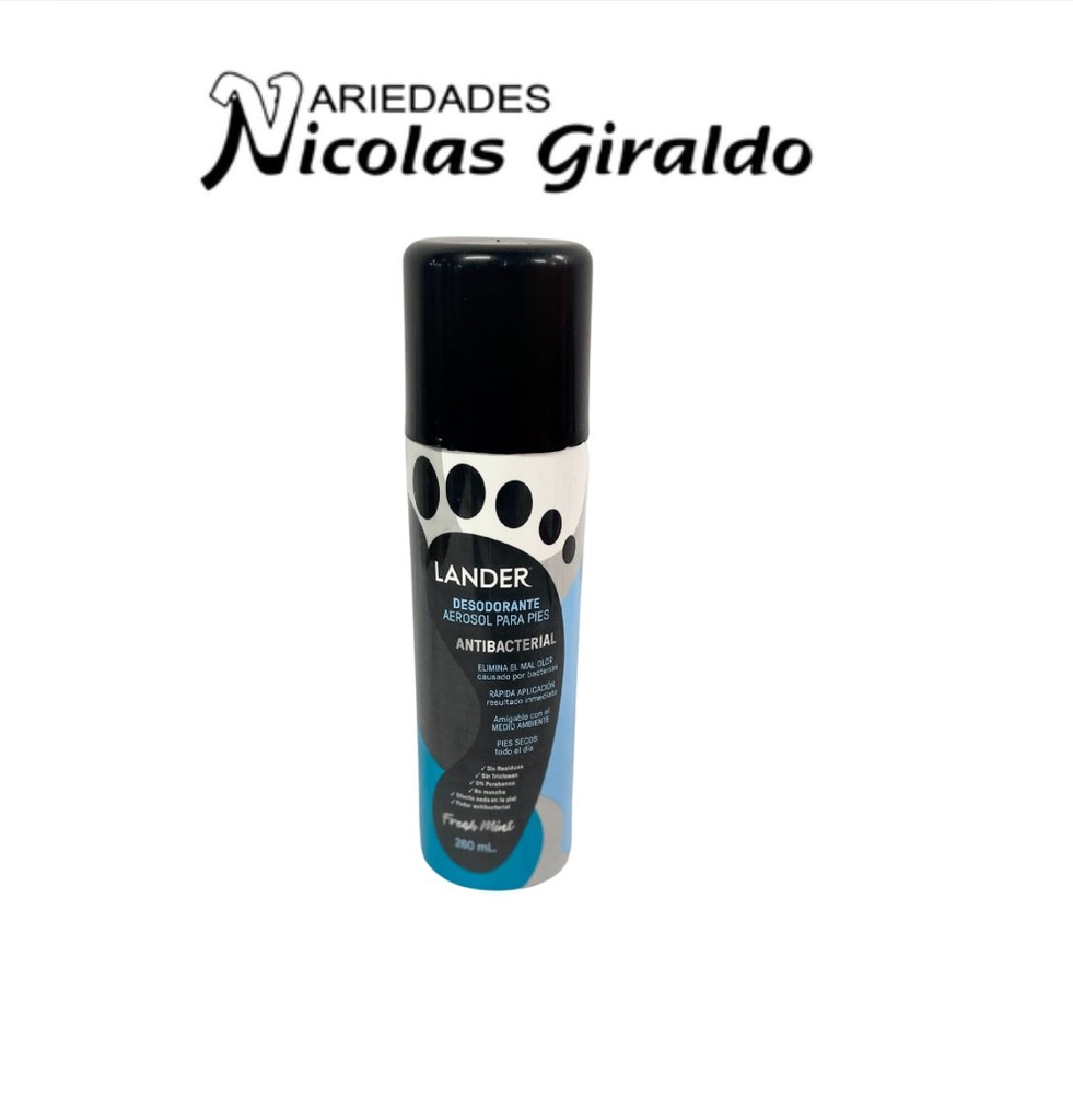 [5309123] Desodorante de pies hombre x260ml en aerosol lander