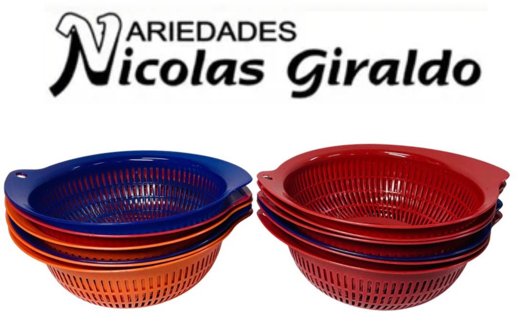 Escurridor de pastas color plastico PQT X12