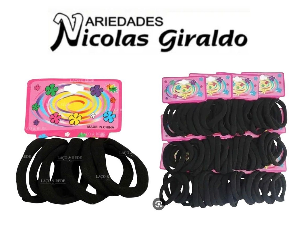 @Chulo resorte licra x6 grande negro bolsa x12 