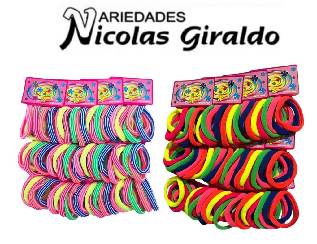 @Chulo resorte licra x6 grande neon bolsa x12 (ST-030)