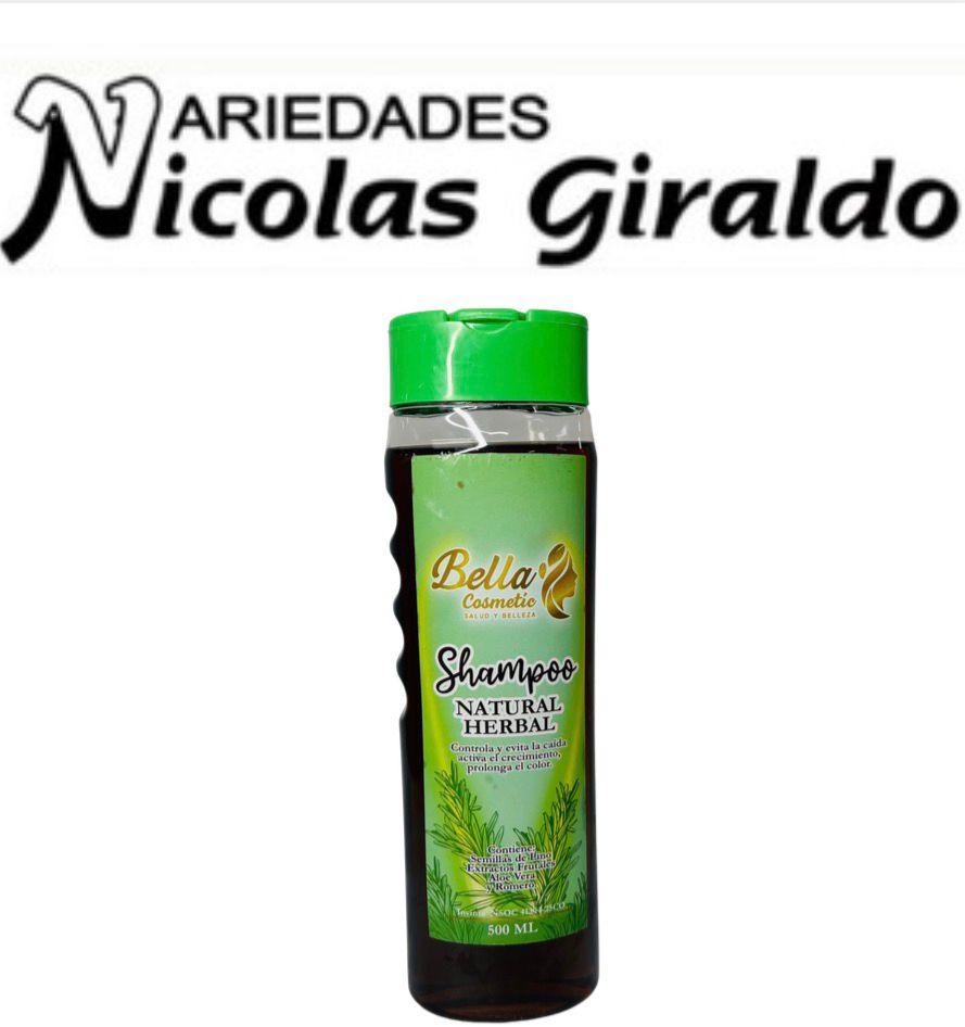 Shampoo bella cosmetic x500ml natural herbal  