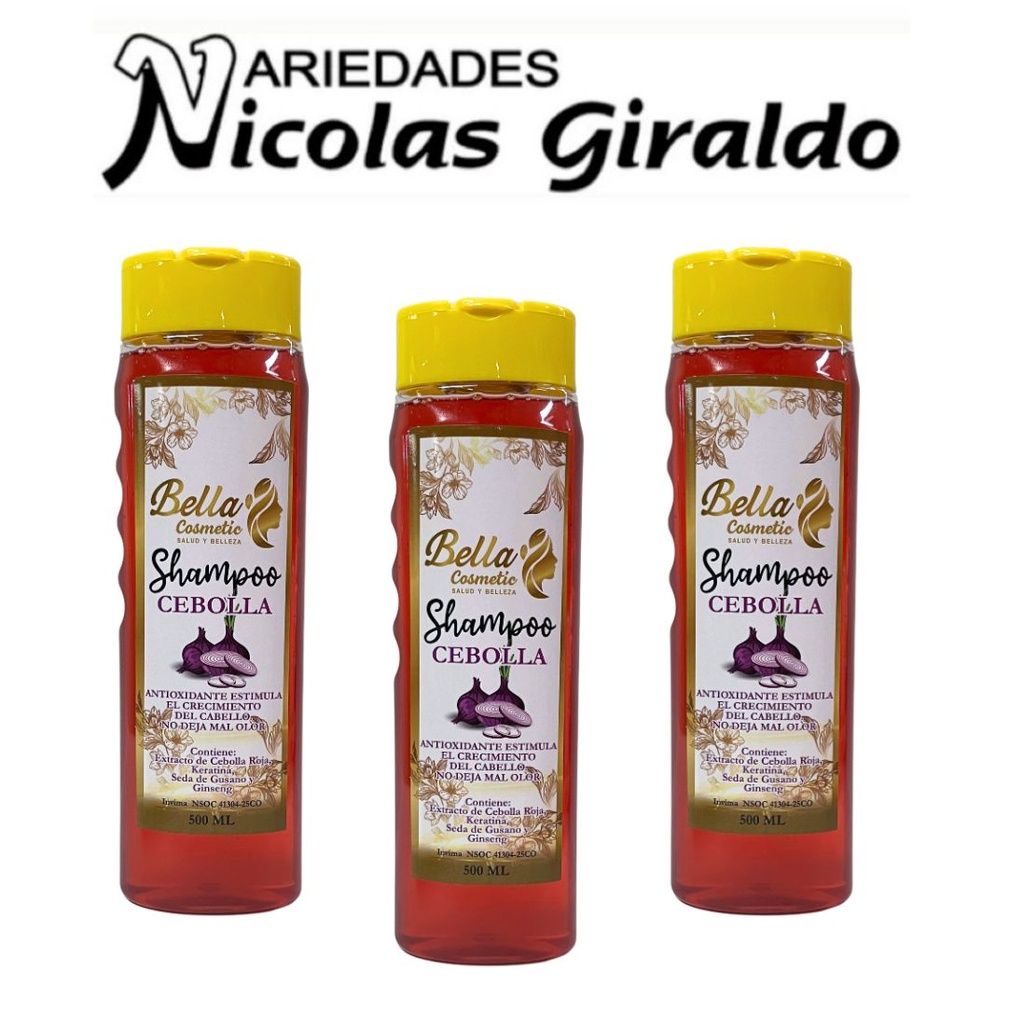 [BELLA-500] Shampoo bella cosmetic x500ml cebolla