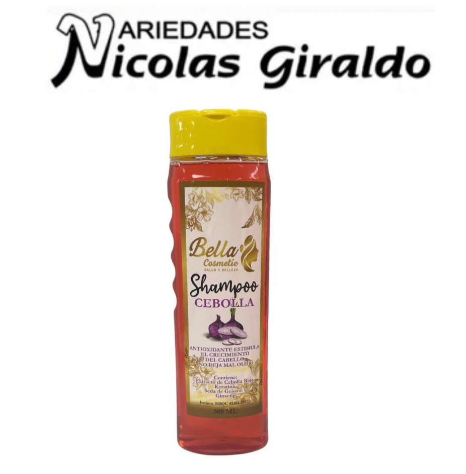 Shampoo bella cosmetic x500ml cebolla