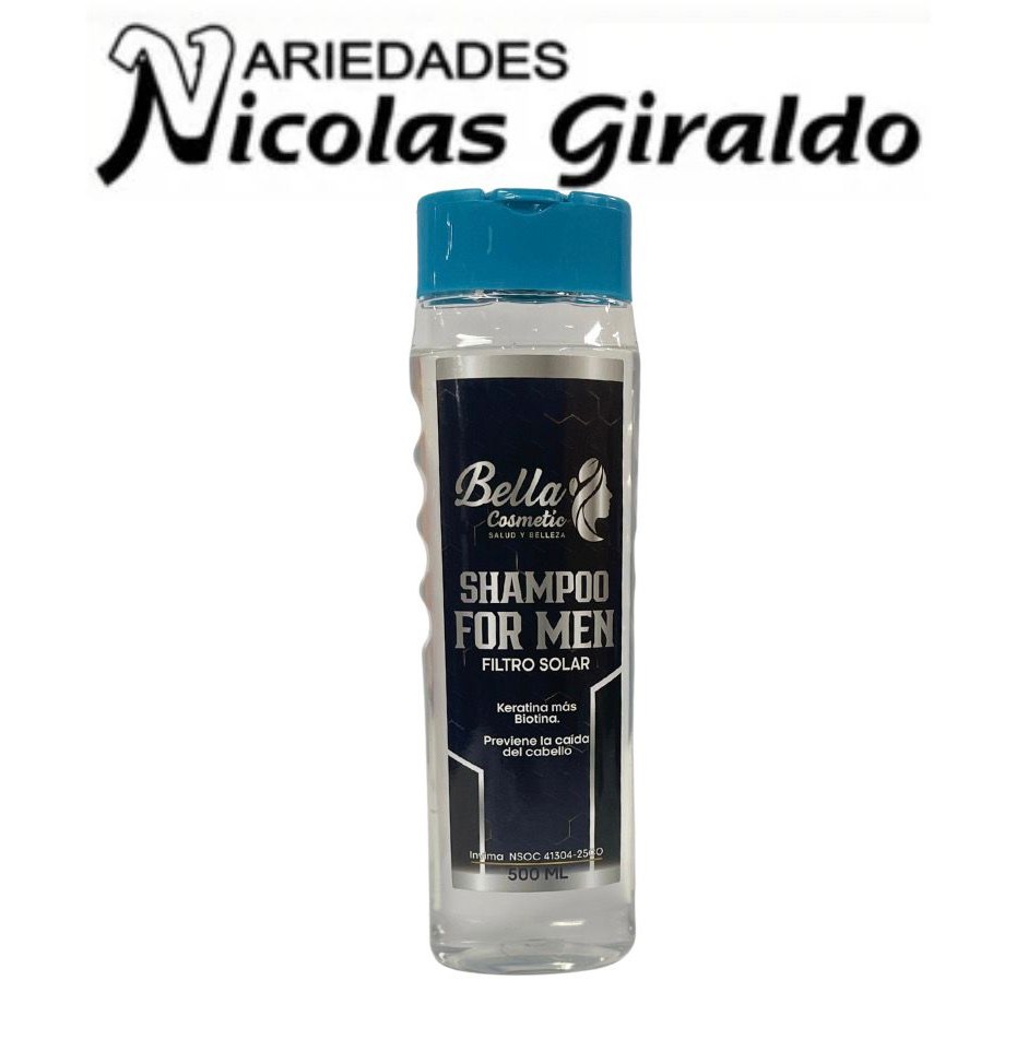 Shampoo bella cosmetic x500ml for men