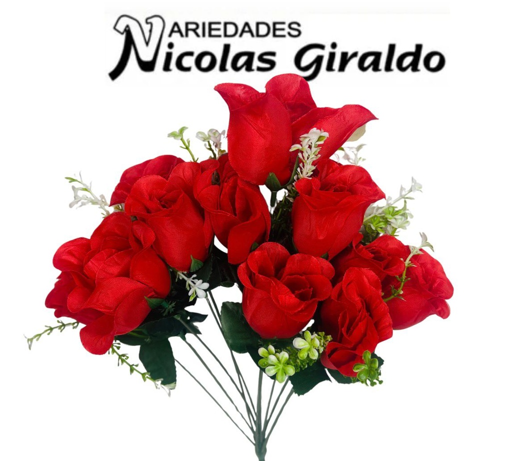 [2D-7393-2] Flor ramo x12 roja 