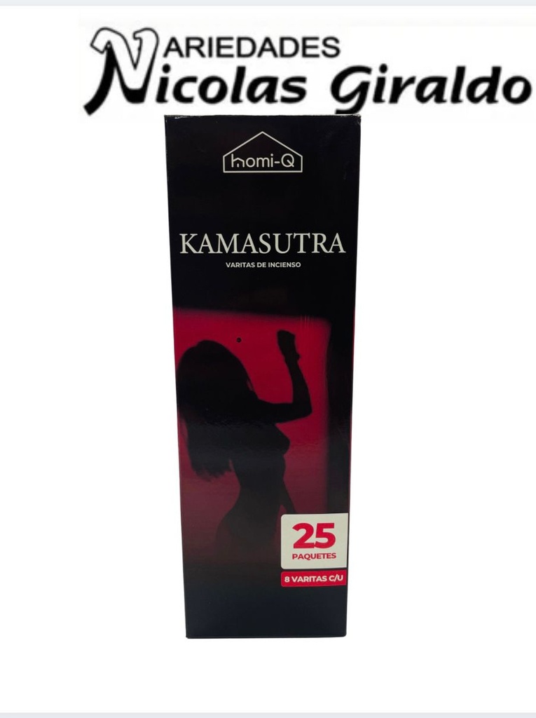 Incienso homi-q x25 cajas kamasutra HQ298