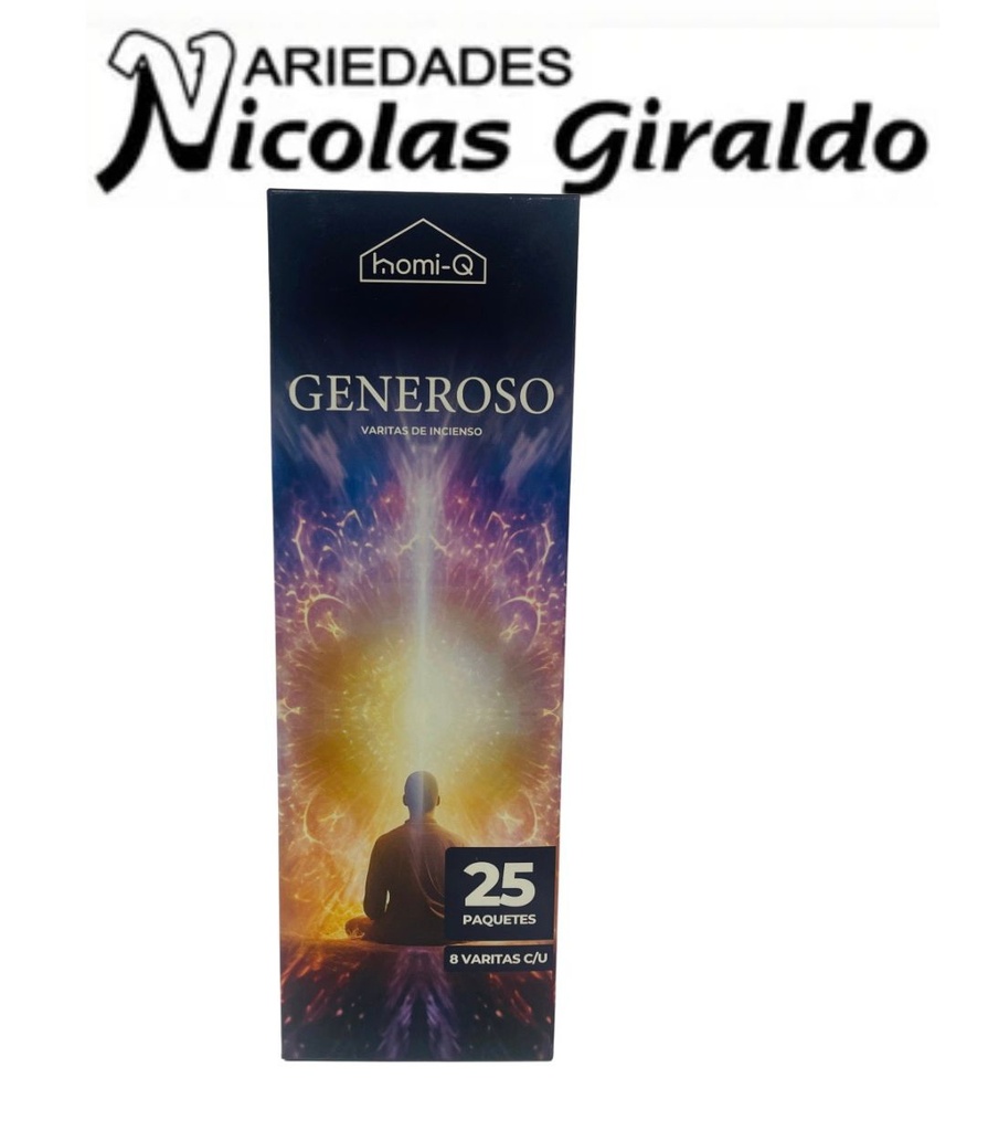 [HQHOMI-Q] Incienso homi-q x25 cajas generoso HQ300