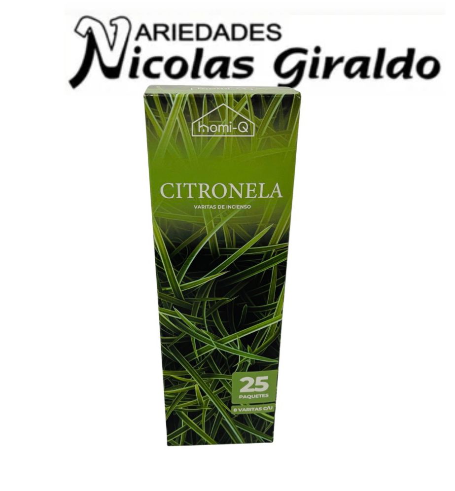 Incienso homi-q x25 cajas citronela HQ313