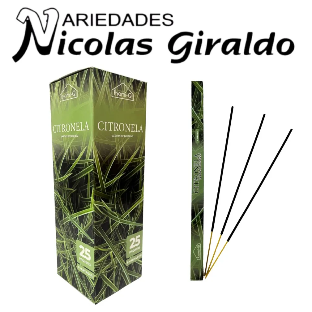 Incienso homi-q x25 cajas citronela HQ313