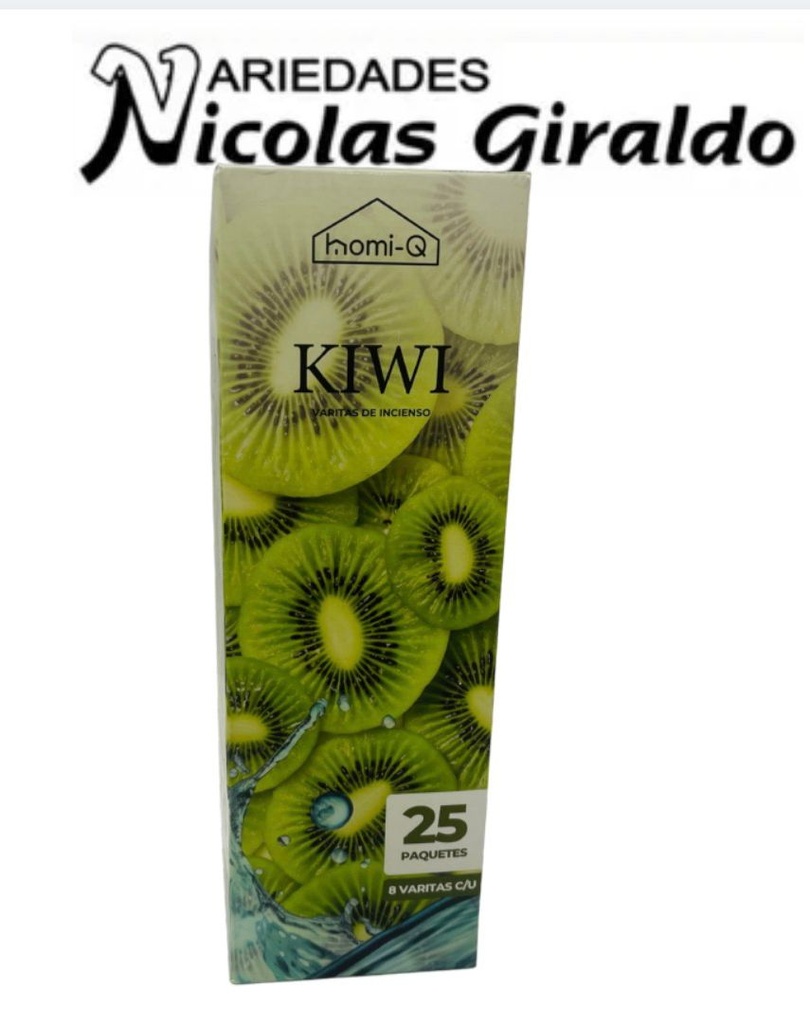 Incienso homi-q x25 cajas kiwi HQ303