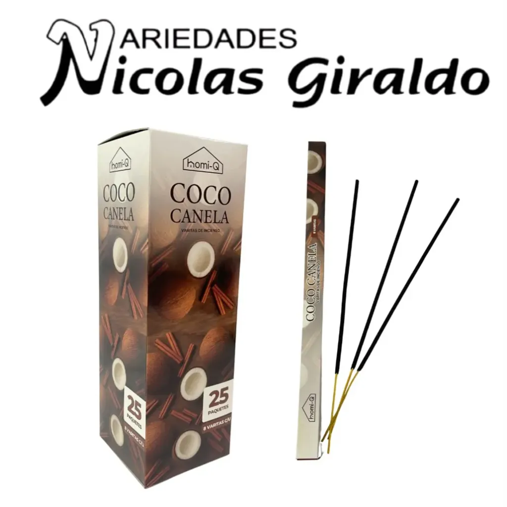 [HQHOMI-Q] Incienso homi-q x25 cajas coco canela HQ307