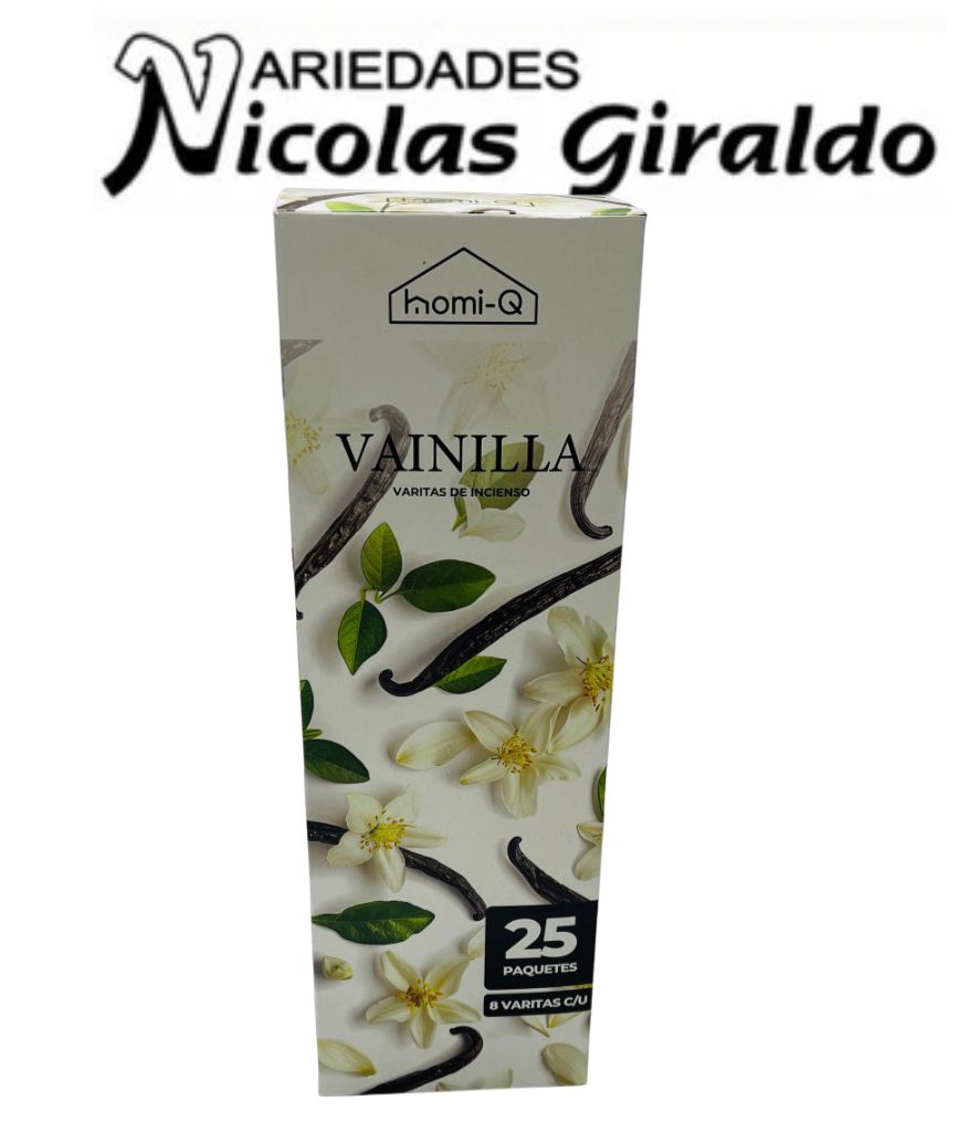Incienso homi-q x25 cajas vainilla HQ309