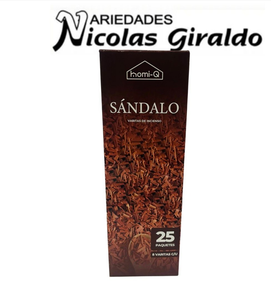 Incienso homi-q x25 cajas sandalo HQ312