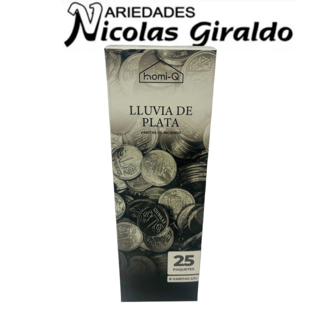 Incienso homi-q x25 cajas lluvia plata HQ319