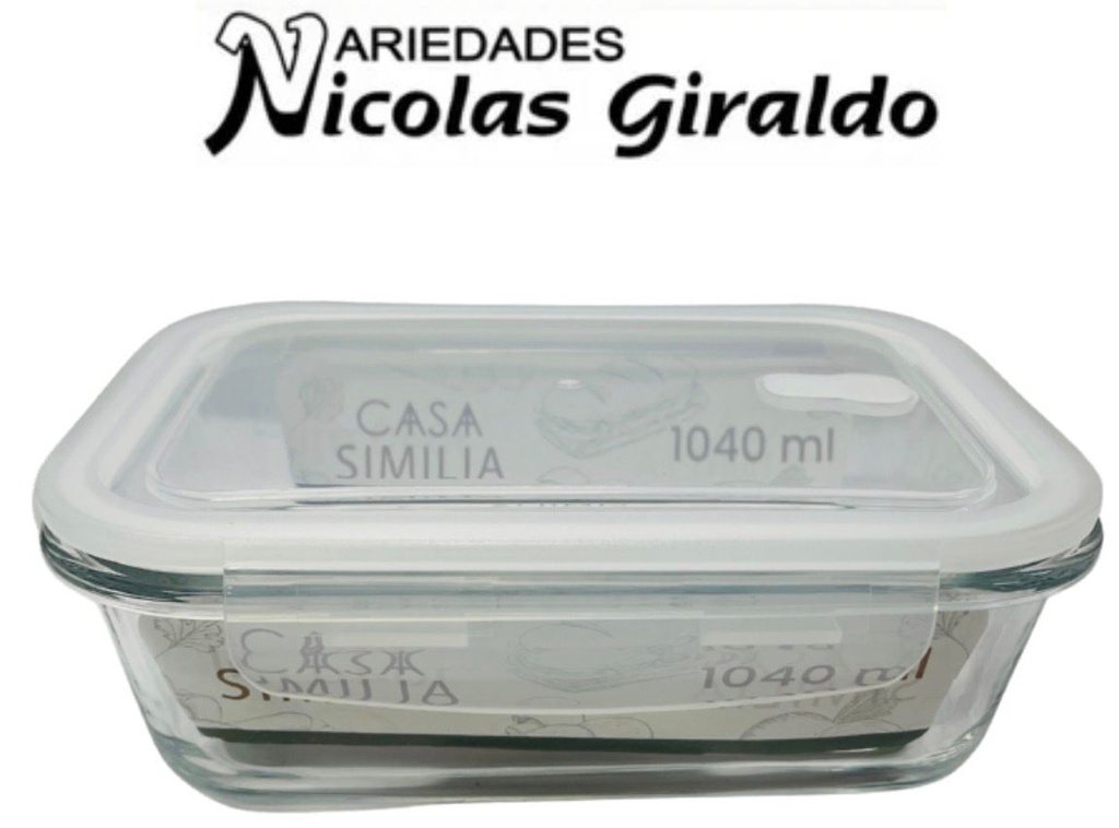 Refractaria grande rectangular 1040ml 