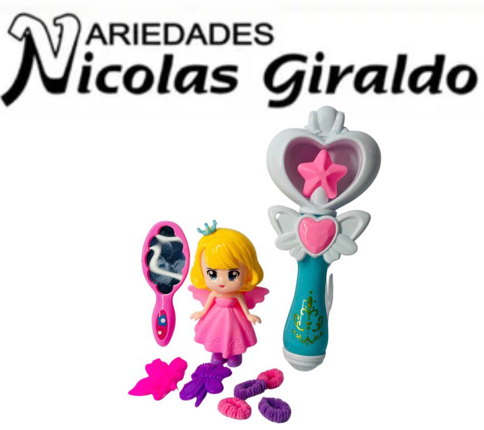 Set belleza niña bolsa  con muñeca