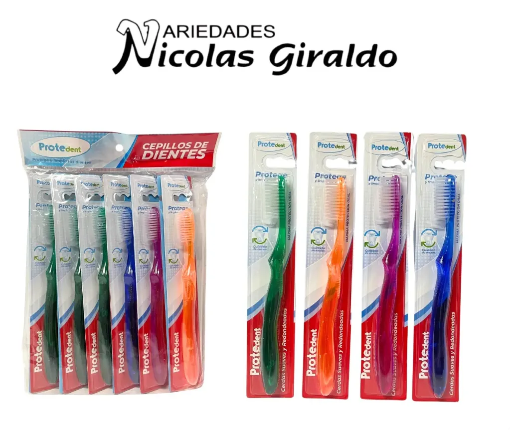 [PTD168] Cepillo dental adulto protedent x12 traslucido