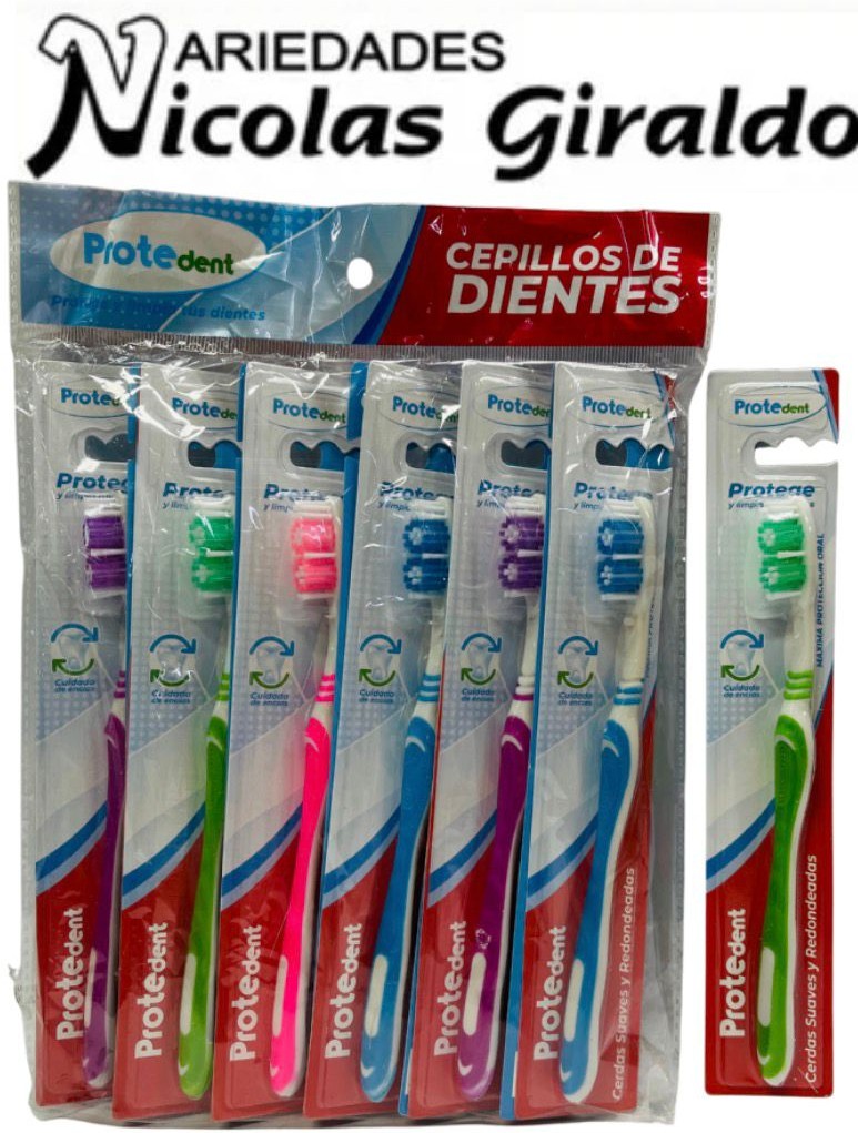 Cepillo dental adulto protedent x12 
